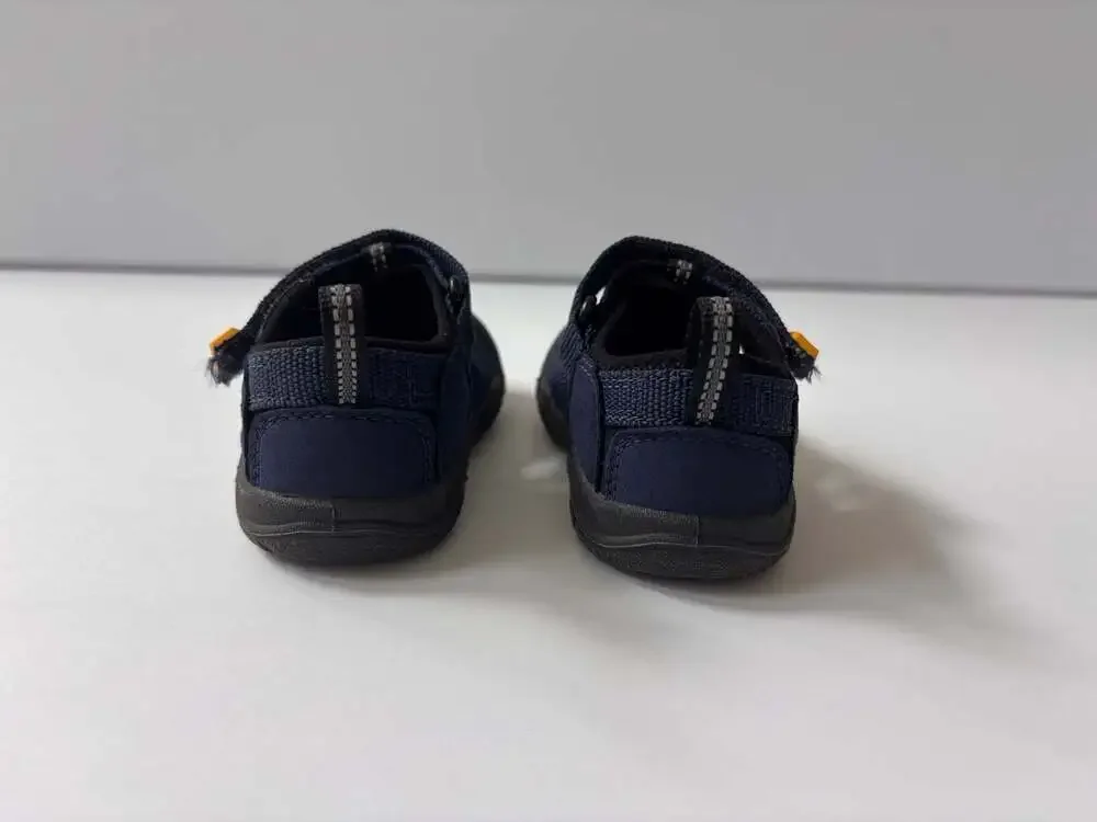 Keen Kids Navy Blue and Black Water Shoes with Yellow Accents